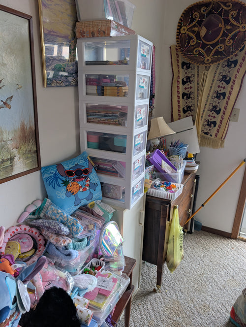 Homemade beaded bracelet, keychain, pens, etc.